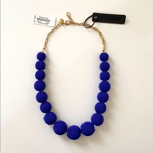 J. Crew Beaded Necklace indigo